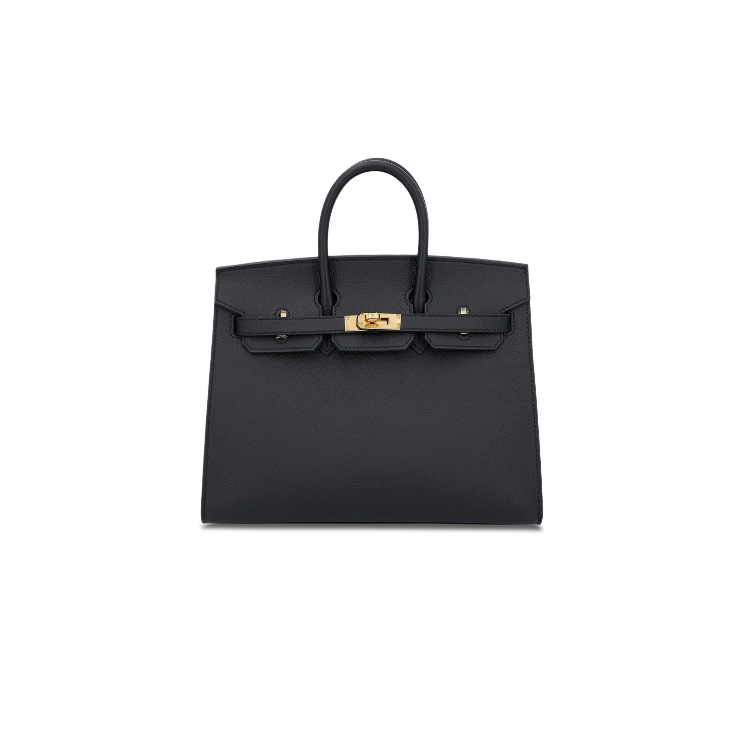 H**me5 BIRKIN 40 89 NOIR BLACK EPSOM LEATHER GOLD BUCKLE BAG 454077 (40*30*21cm) Master Quality